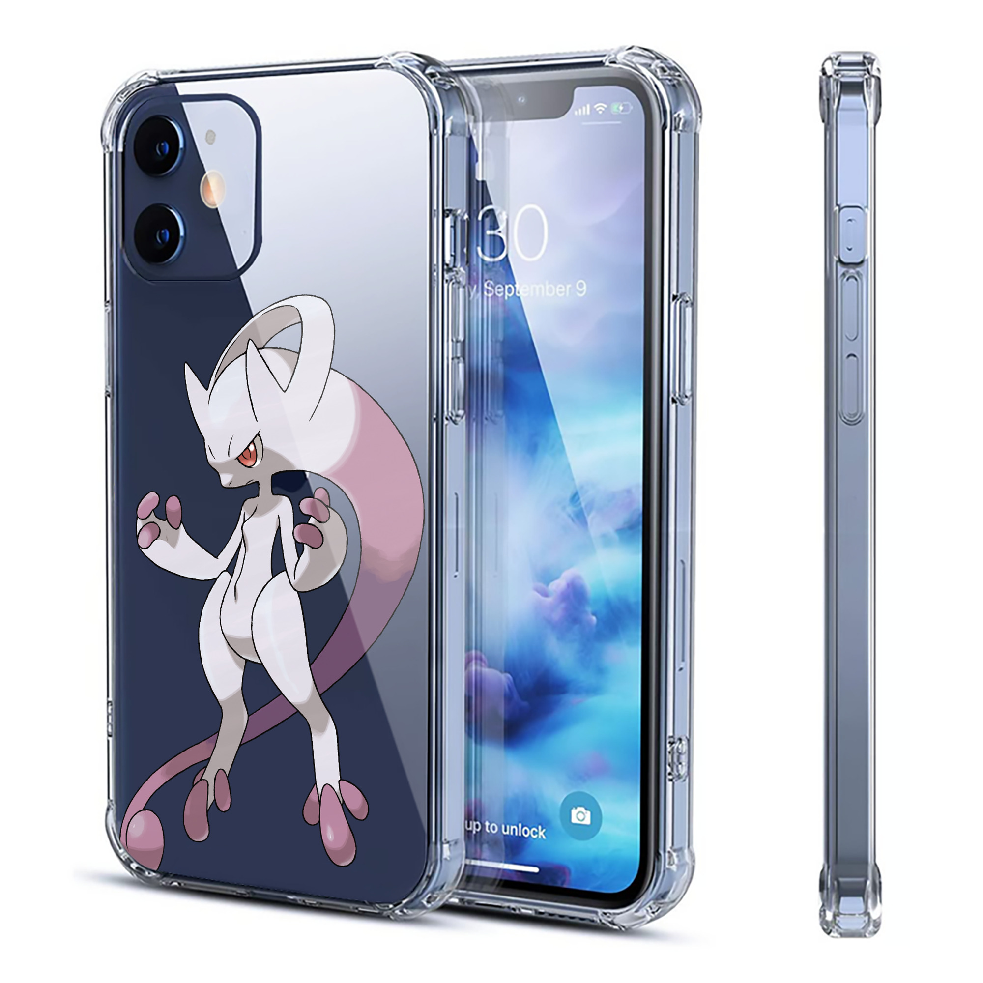 （画像用） ポケットモンスター Pokémon 【iPhone 12シリーズ対応】透明スマホケース（クリアソフトケース）